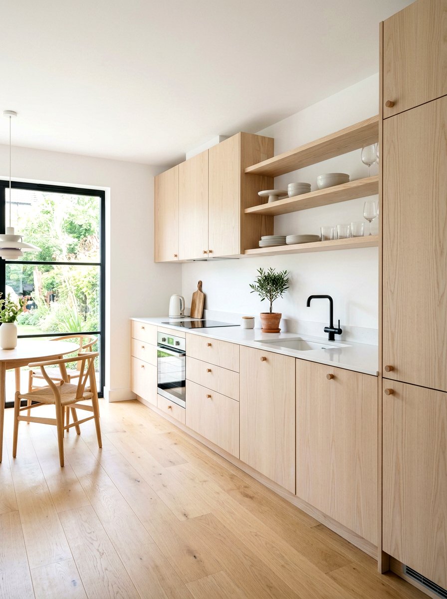 Minimalist scandi kitchen wood - 30 wood knob kitchen ideas