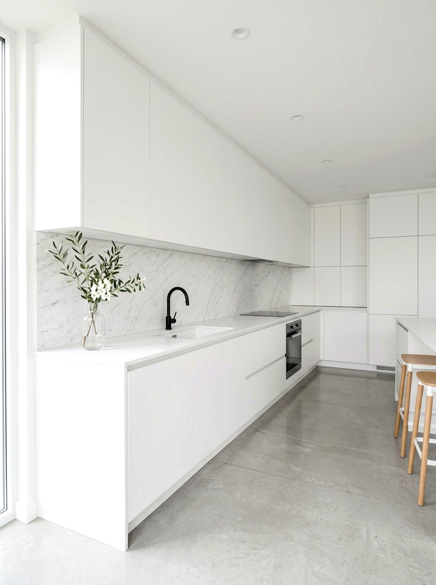 Minimalist stone backsplash - 30 slab stone backsplash ideas