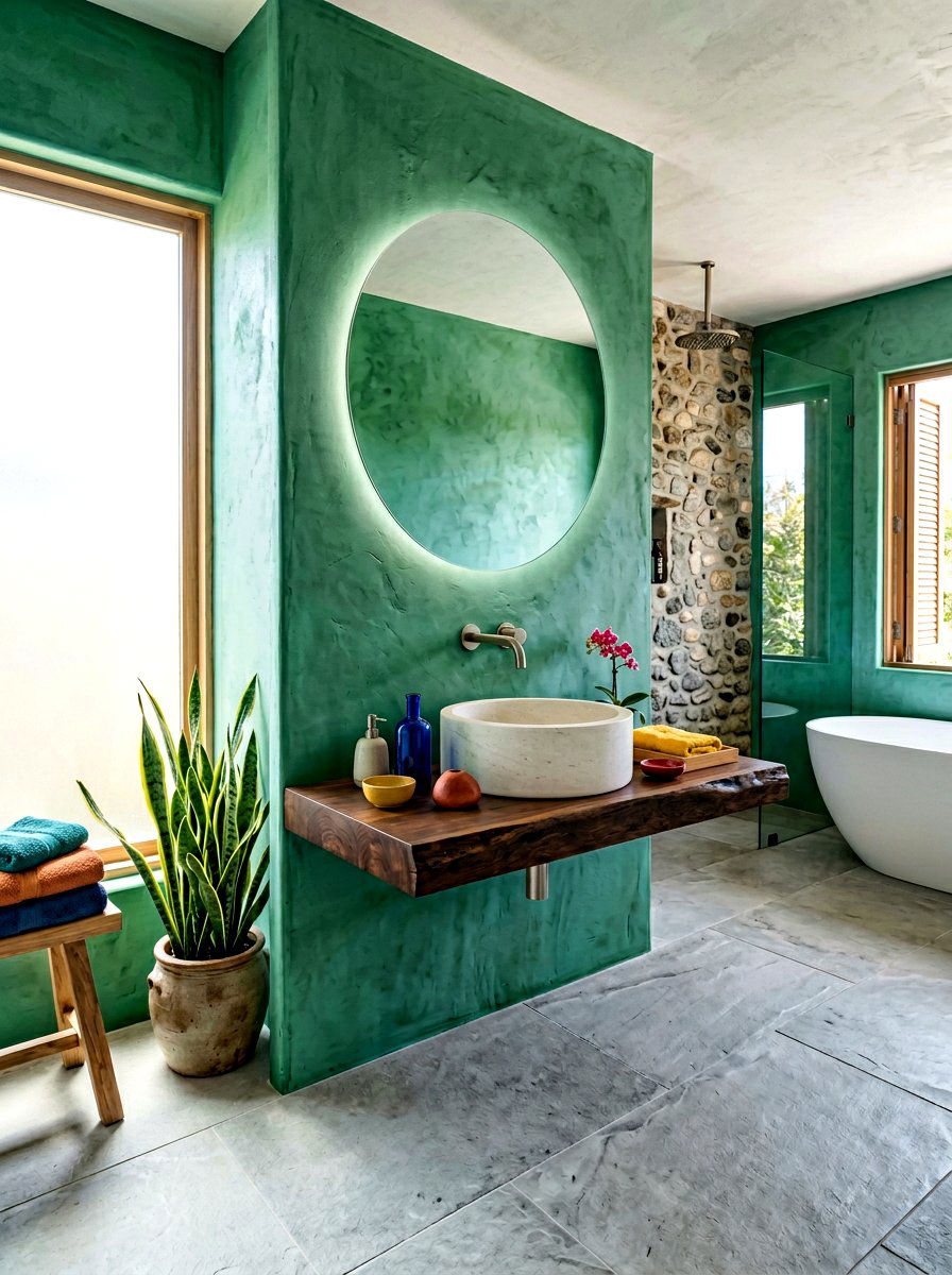 Minimalist stone vessel sink - 30 stone vessel sink ideas