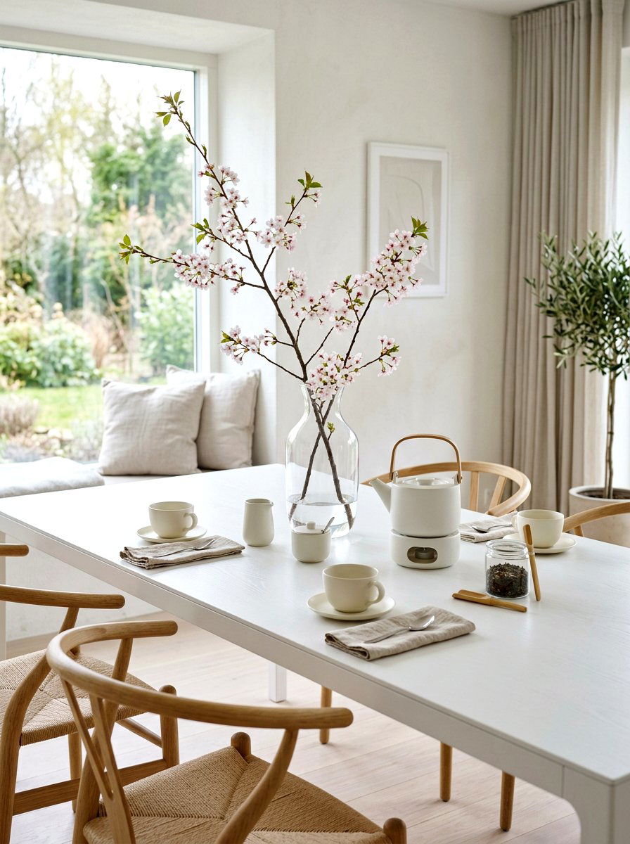 Minimalist tea party - 30 tea party table ideas