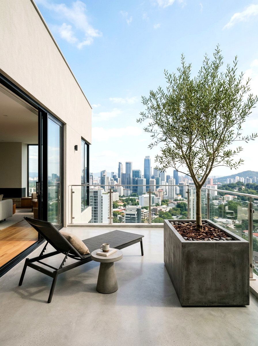 Minimalist terrace layout - 30 city terrace decor ideas