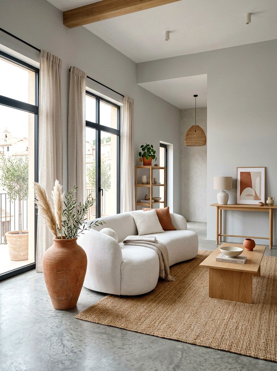 Minimalist terracotta living room - 30 terracotta living room ideas