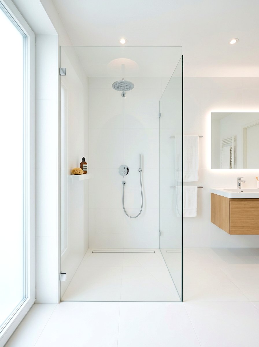 Minimalist walk in shower - 30 walk in shower ideas