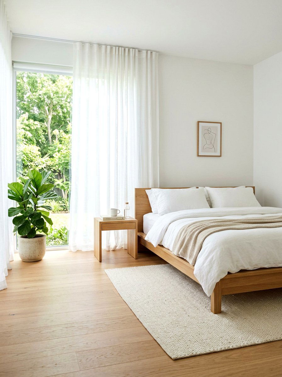 Minimalist white bedroom - 30 Scandinavian bedroom ideas