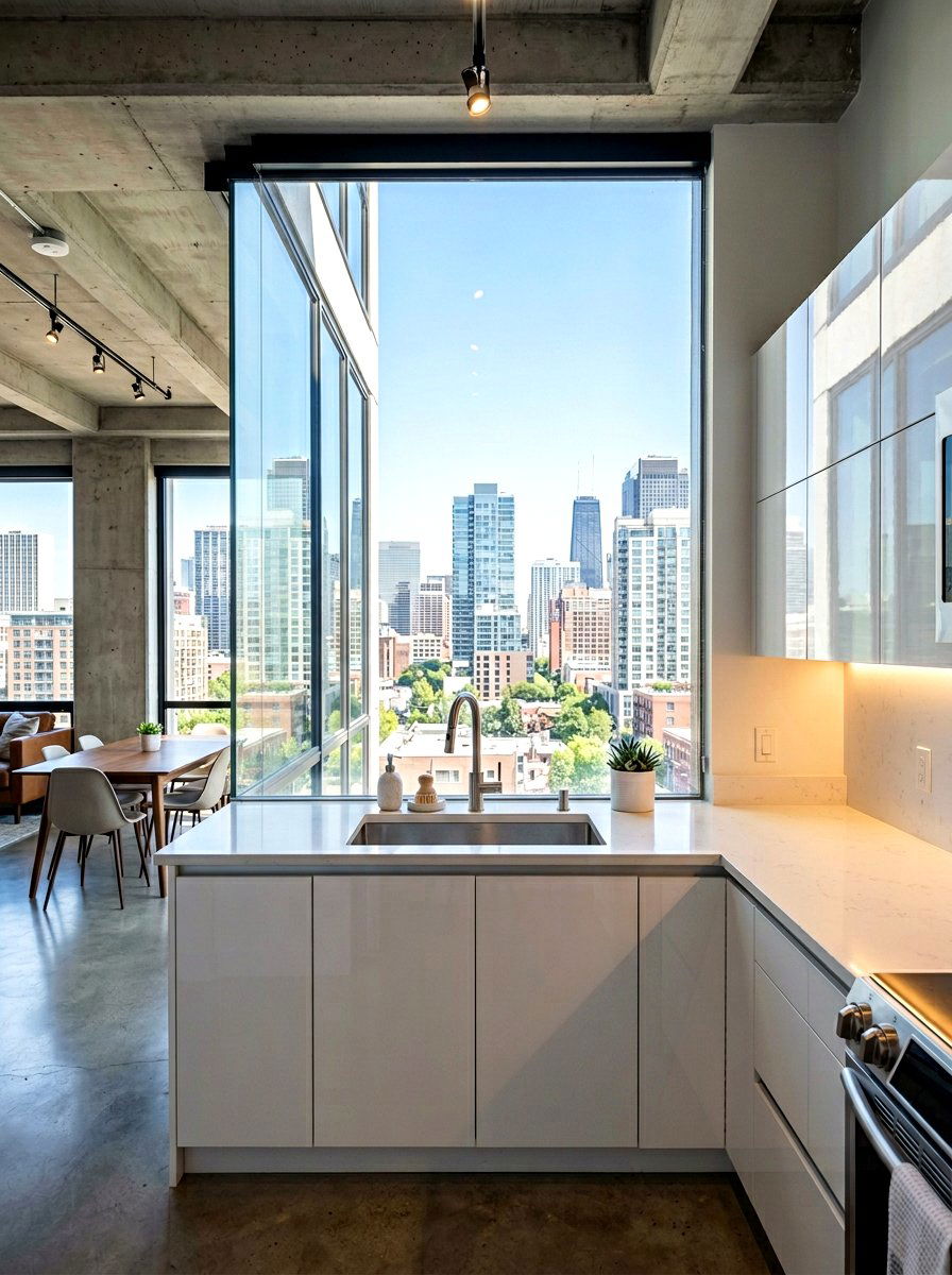Minimalist window over sink - 30 sink window kitchen ideas