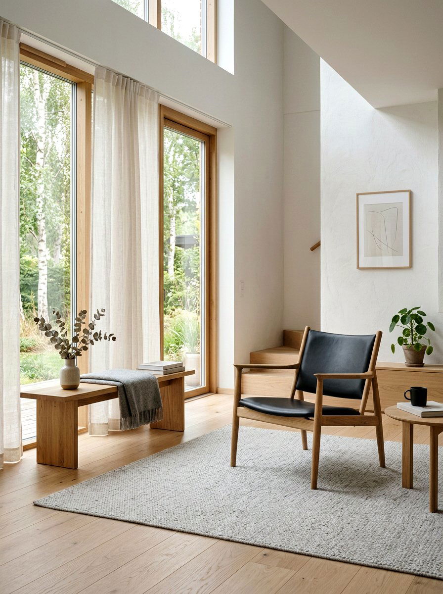 Minimalist wood chair - 30 statement armchair ideas
