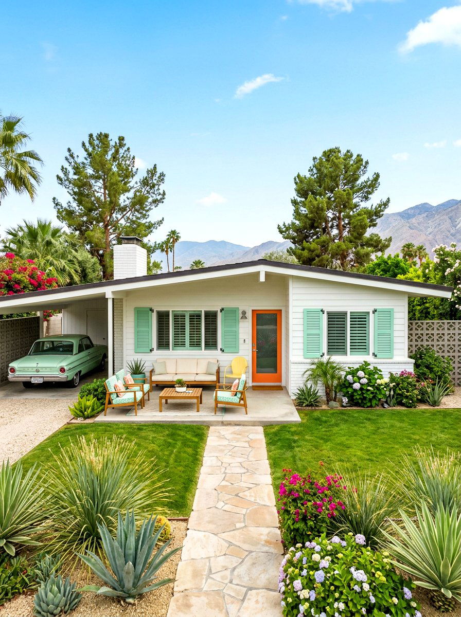 Mint Green Shutters - 30 shutters color ideas