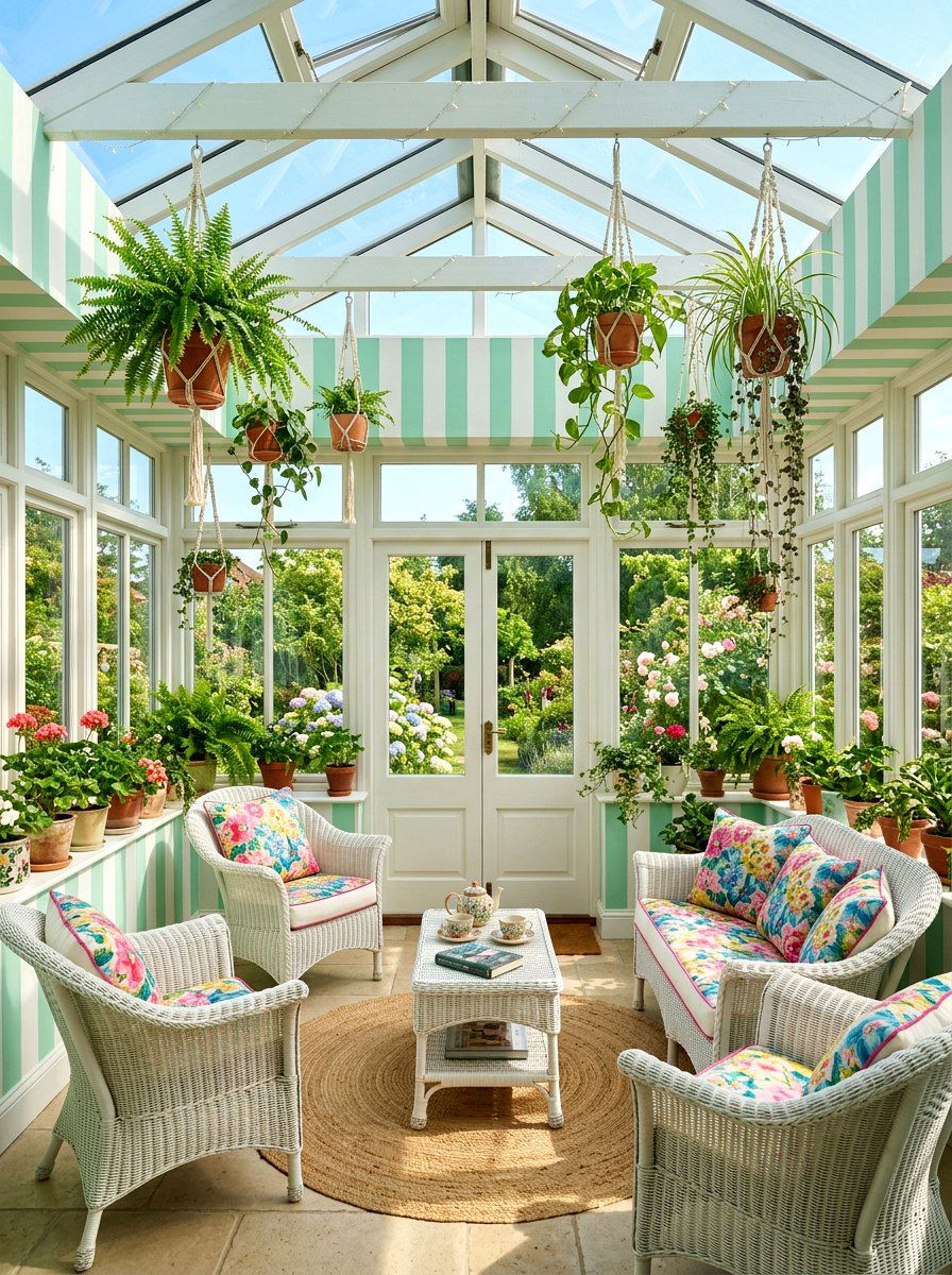 Mint Green Vertical - 30 striped wall ideas