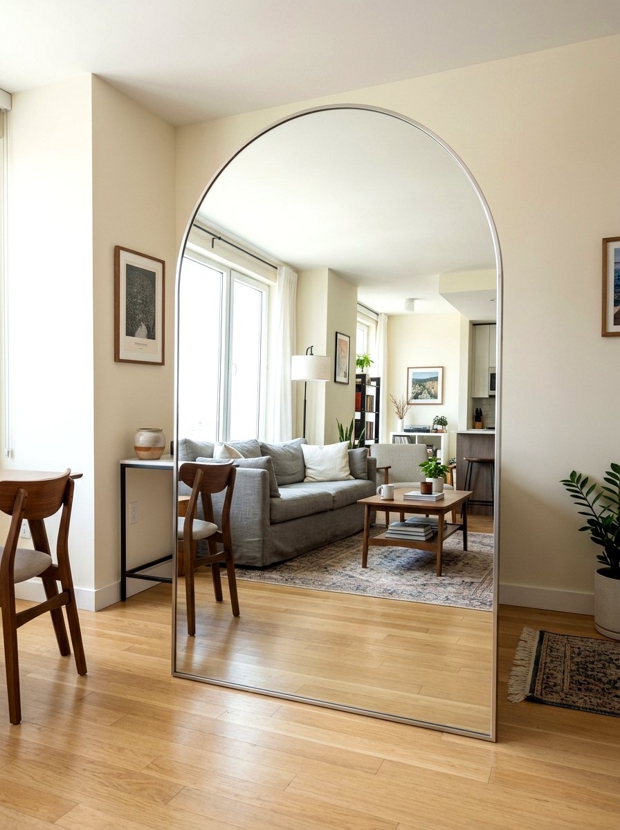 Mirror Arched Room Divider - 30 arched room divider ideas