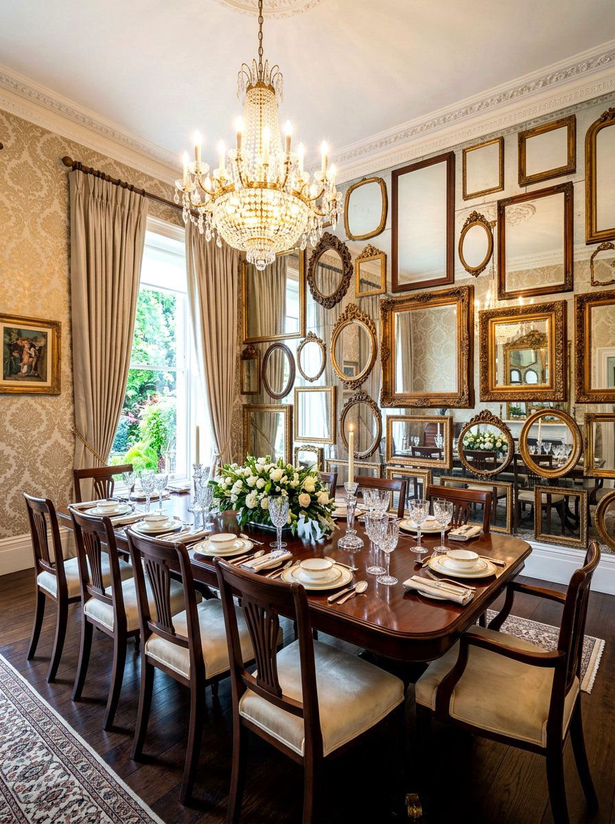 Mirror Dining Room - 30 romantic dinner room ideas
