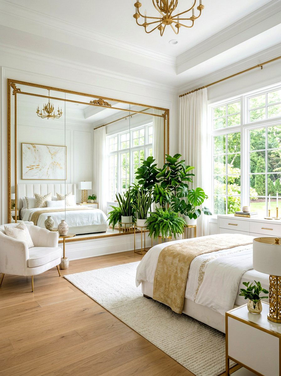 Mirror Display - 30 spring bedroom refresh ideas