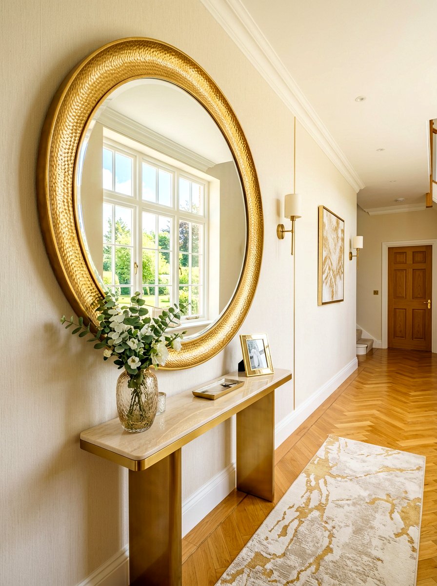 Mirror Focal Point - 30 spring hallway refresh ideas