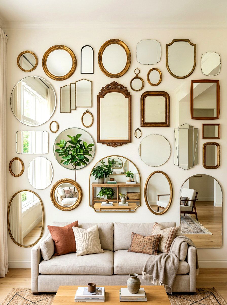 Mirror Gallery - 30 playful apartment decor ideas