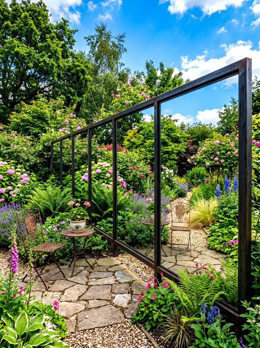 Mirror Garden Fence - 30 modern fence ideas