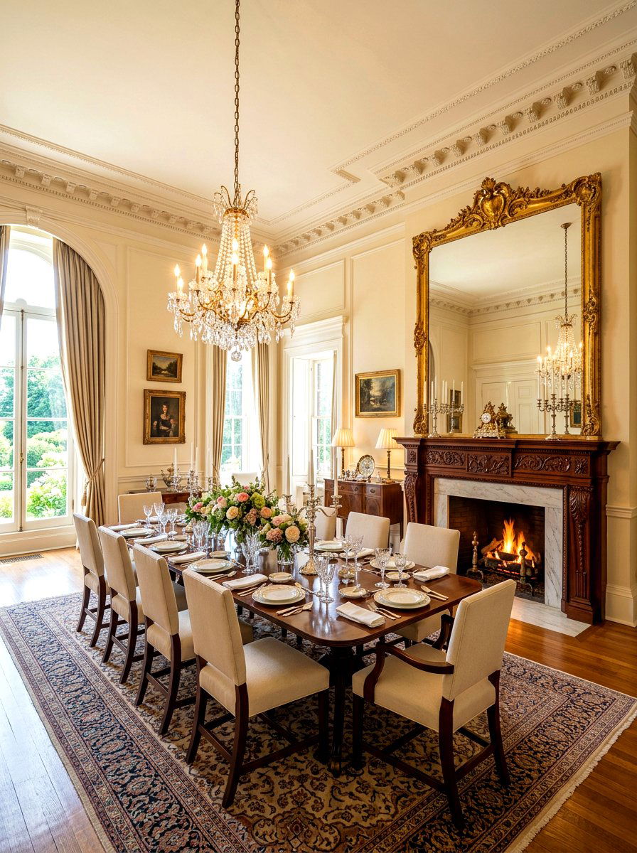 Mirror Over Dining Fireplace - 30 dining room fireplace wall ideas
