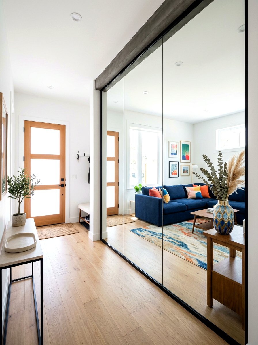 Mirror Room Divider Wall - 30 partial wall room divider ideas