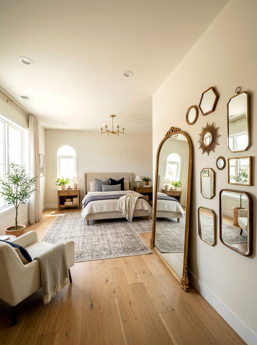 Mirror Wall Bedroom - 30 cute bedroom decor ideas