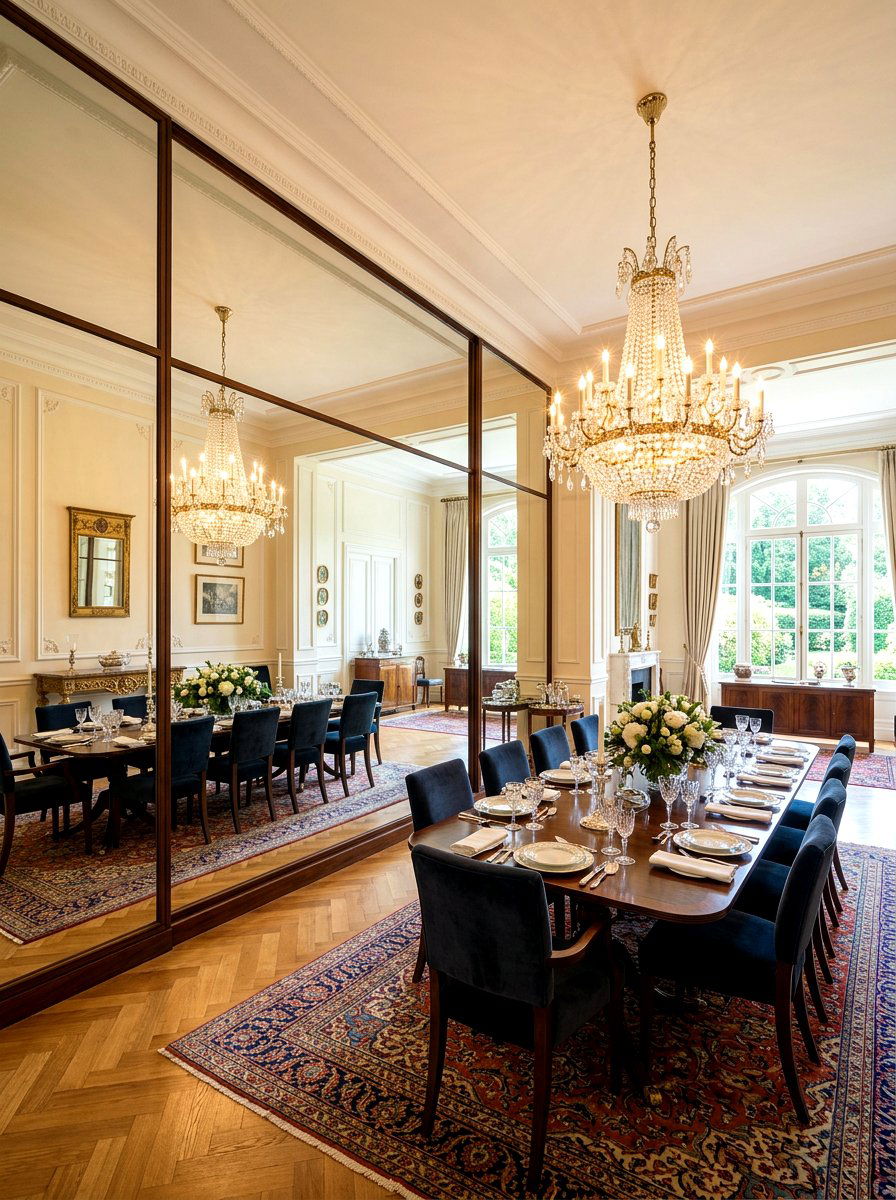 Mirror Wall Dining Room - 30 modern dining room ideas