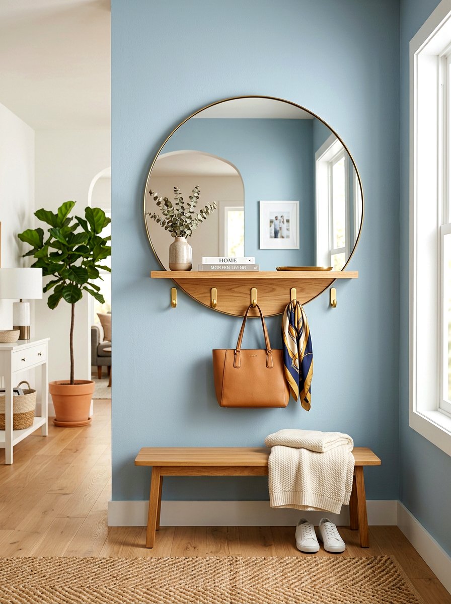Mirror Wall Organizer - 30 drop zone ideas