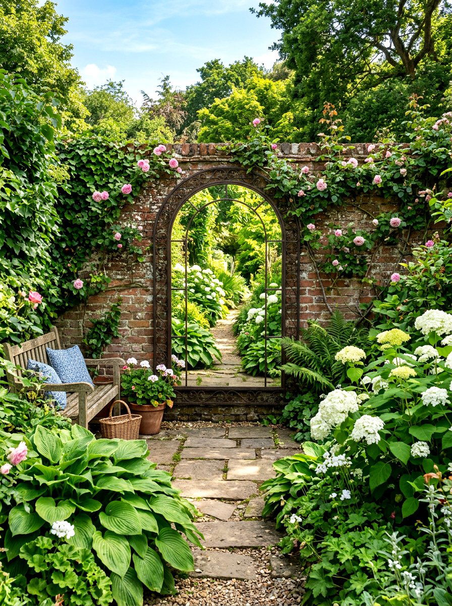 Mirror garden retreat - 30 weekend garden retreat ideas