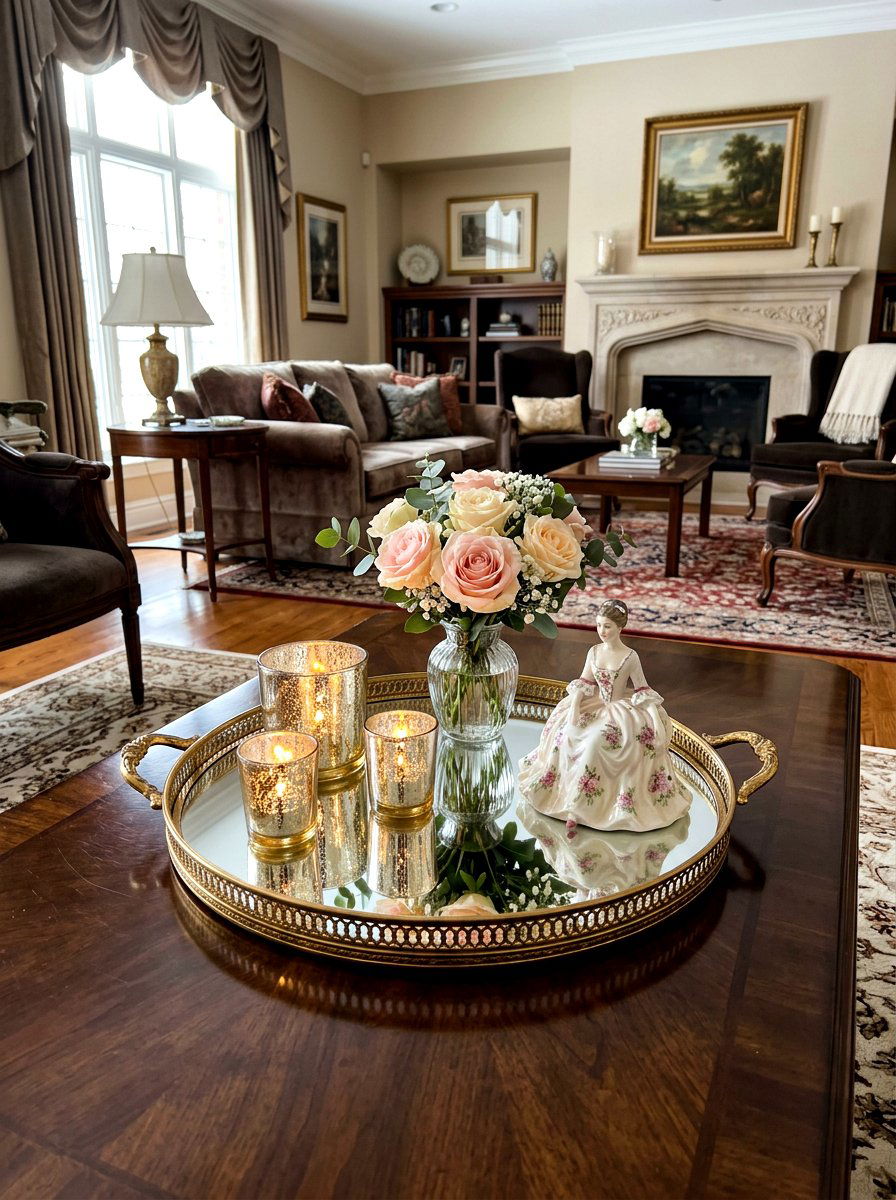 Mirror tray decor - 30 coffee table tray styling ideas