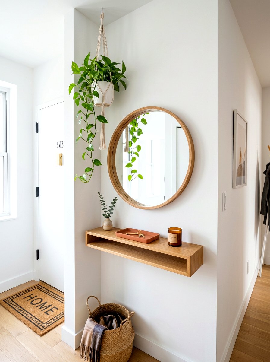 Mirror with shelf - 30 entry mirror ideas