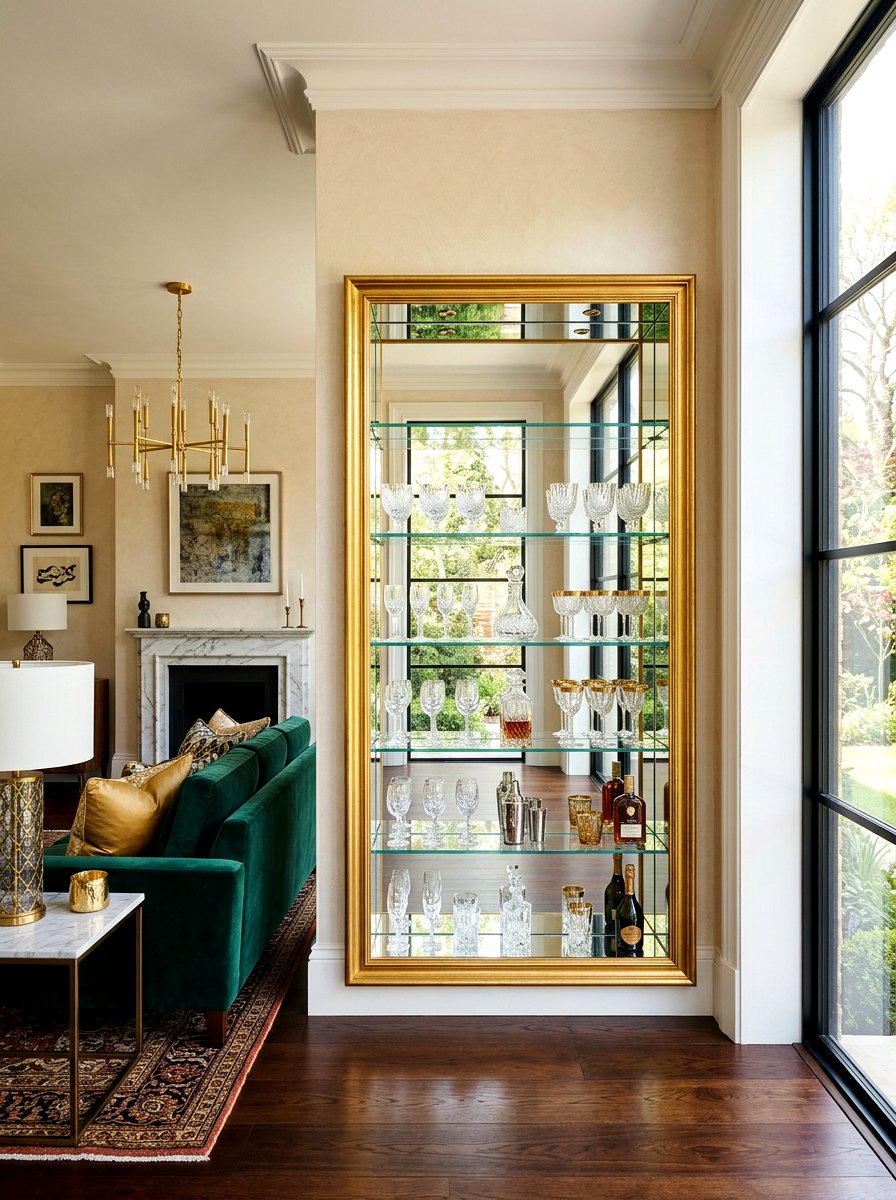Mirrored Back Cabinet Luxury Living Room - 30 display cabinet ideas