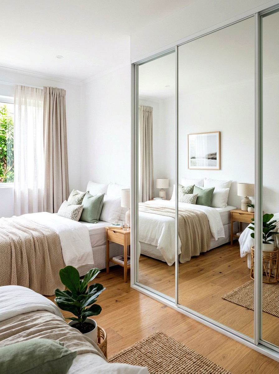Mirrored Closet Doors Small Bedroom - 30 small bedroom ideas