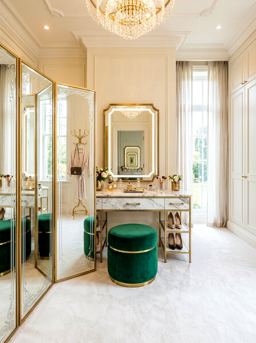 Mirrored Folding Screen - 30 folding screen ideas