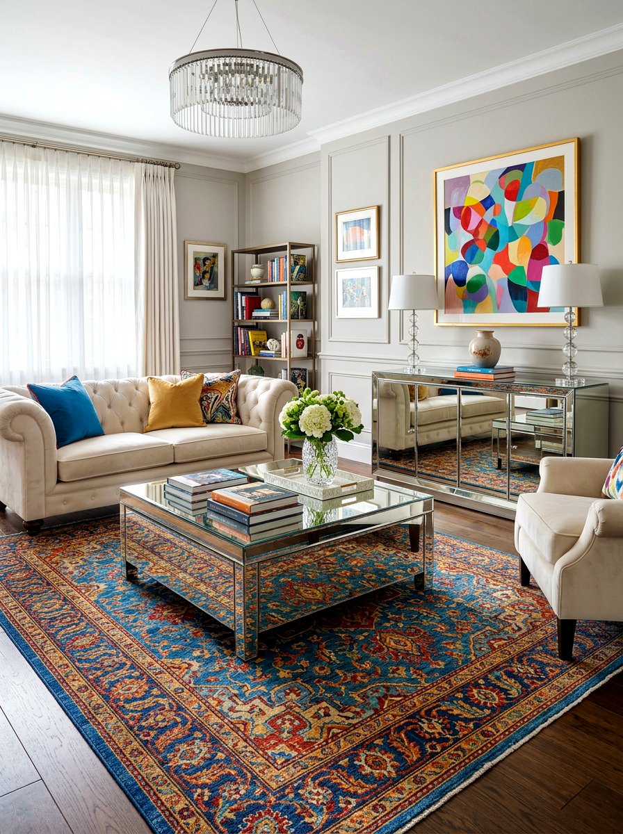 Mirrored Furniture Accents - 30 eclectic home decor ideas