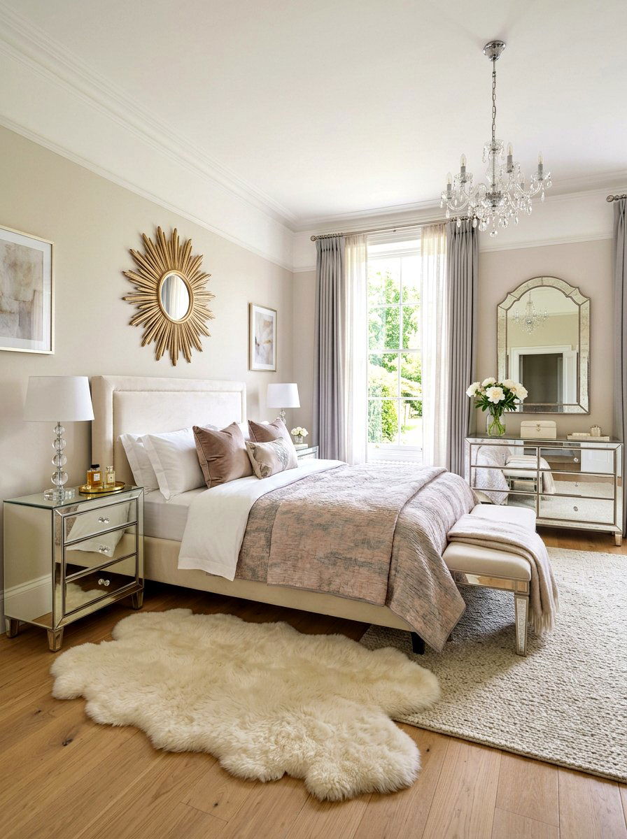 Mirrored Furniture Bedroom - 30 light and airy bedroom ideas