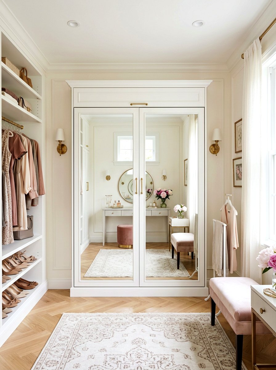 Mirrored Murphy Bed - 30 Murphy bed ideas
