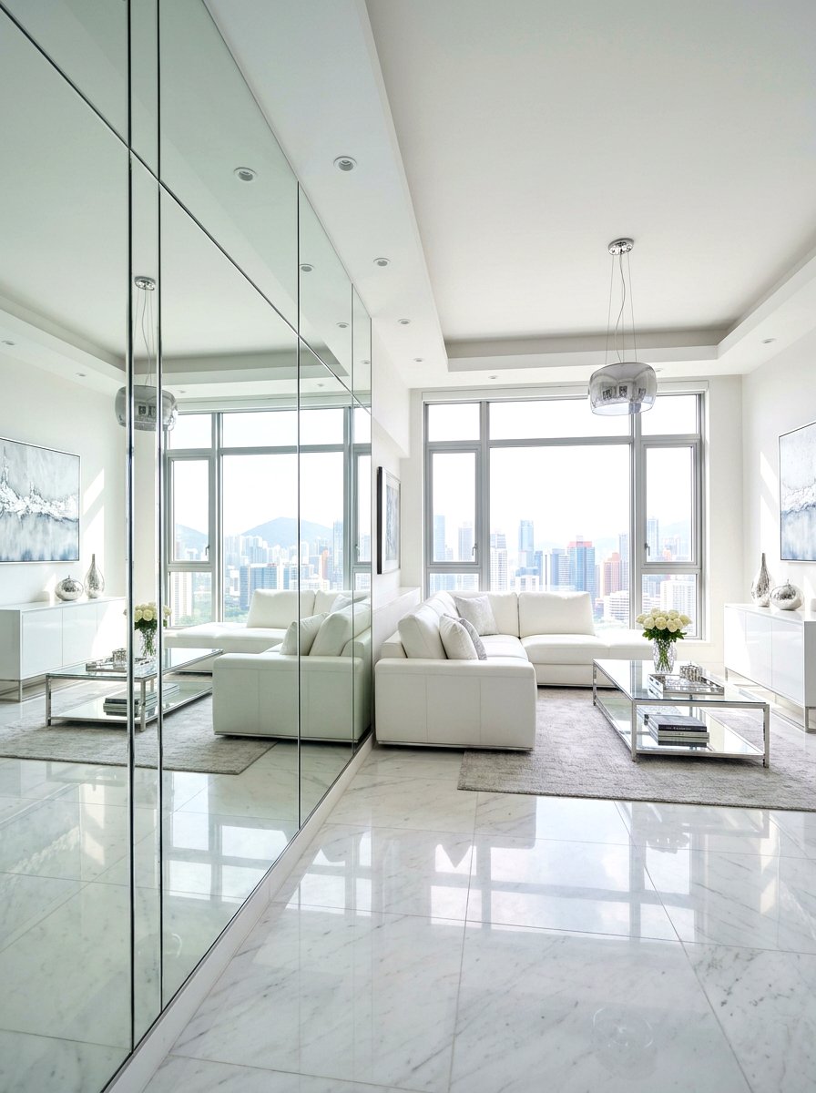 Mirrored Spatial Layout - 30 quiet luxury apartment ideas
