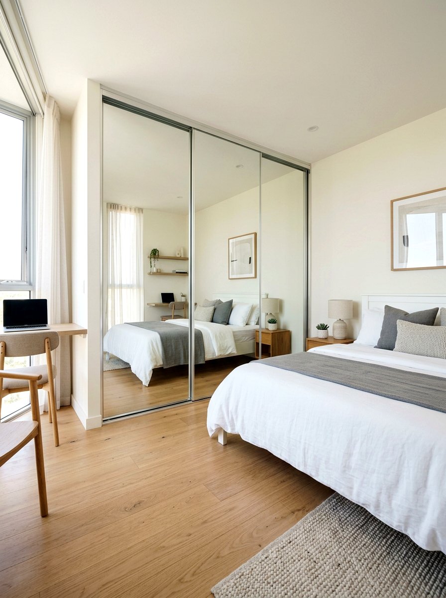 Mirrored Wardrobe Doors - 30 reflective decor ideas