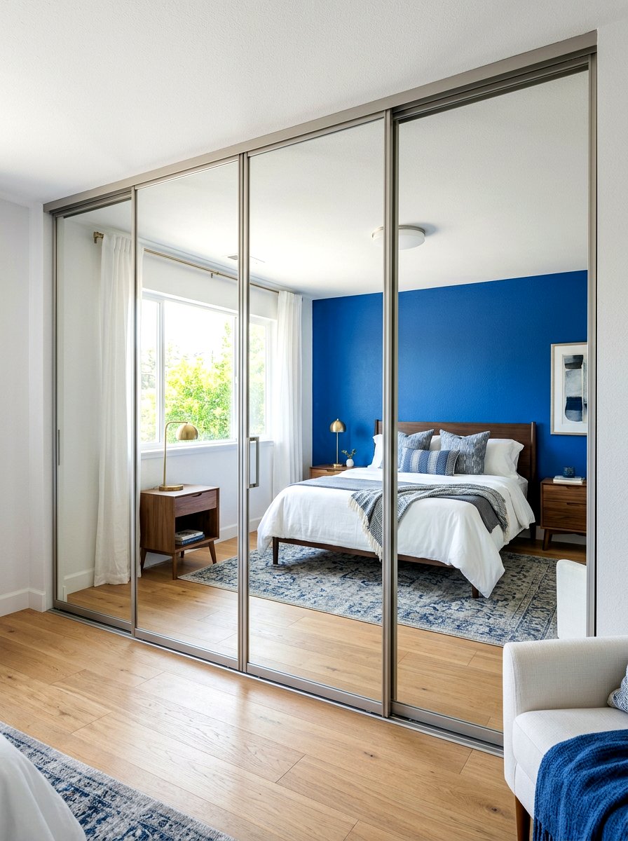 Mirrored Wardrobe Doors - 30 compact closet ideas