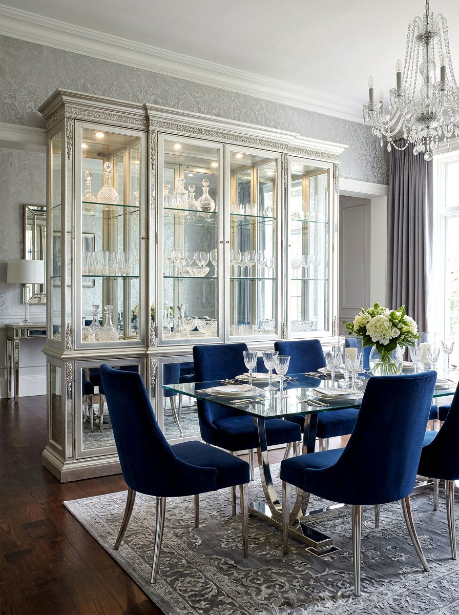 Mirrored china cabinet - 30 collected china cabinet ideas