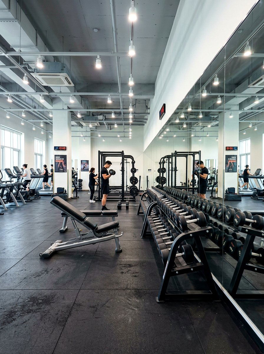Mirrored gym - 30 home gym ideas