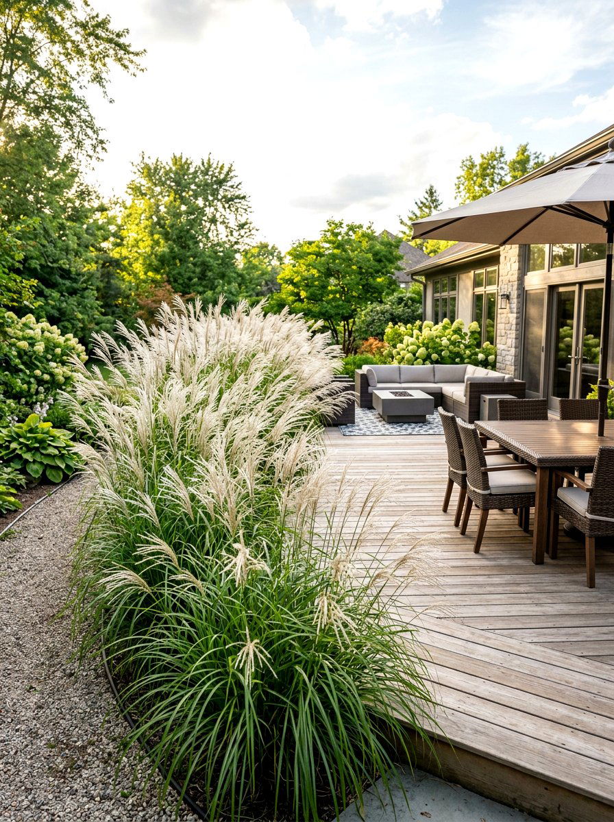Miscanthus grass - 30 deck border planting ideas