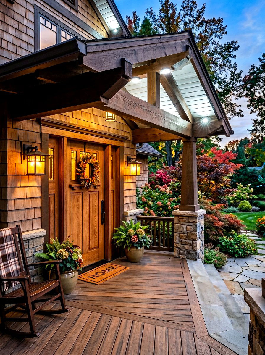 Mission Style Light - 30 porch lighting ideas