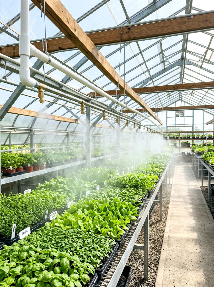 Misting nozzle setup - 30 raised bed irrigation ideas