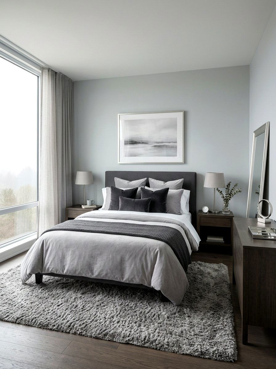 Misty Gray Bedroom - 30 calming bedroom ideas