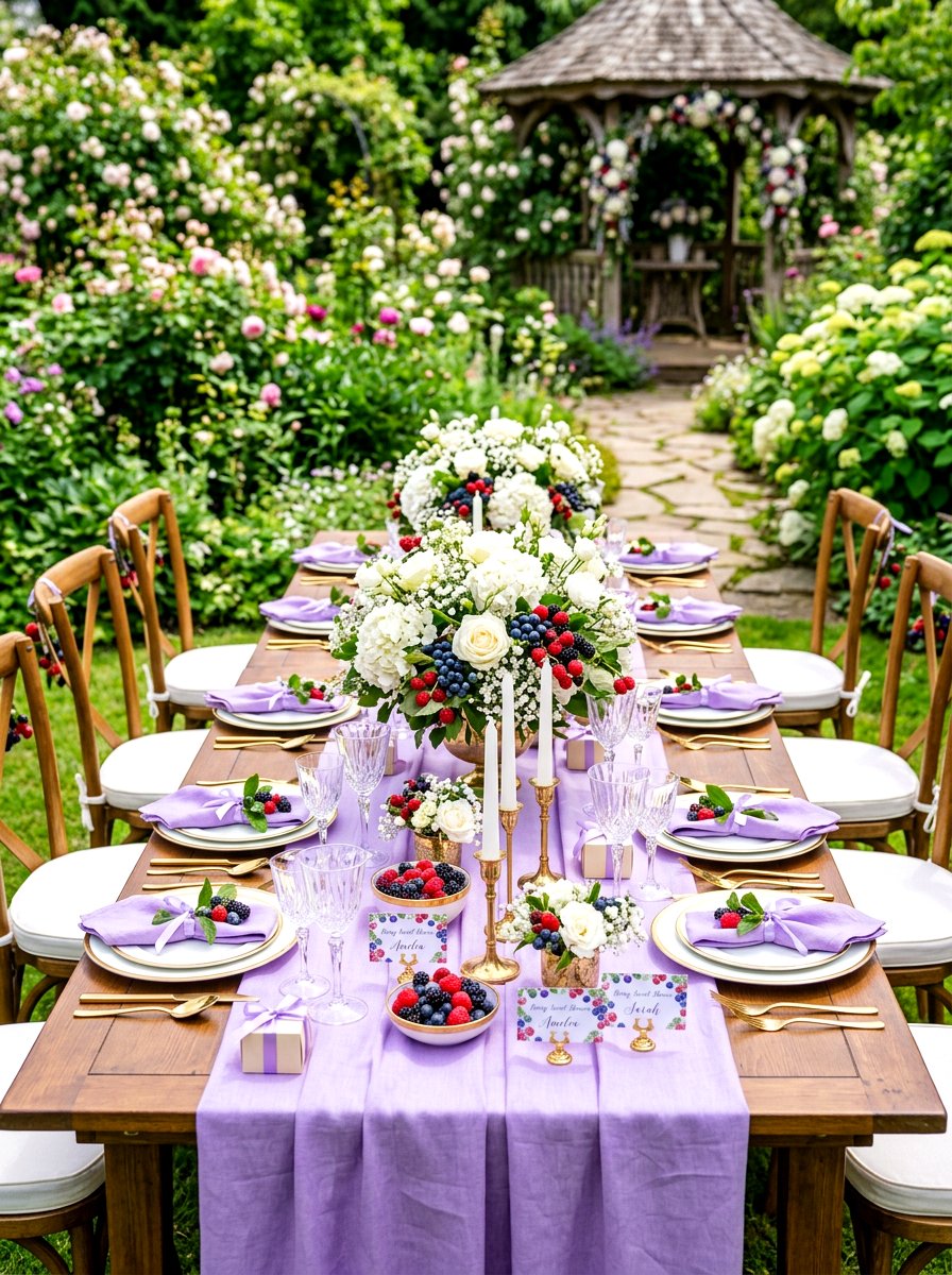 Mixed Berry Bridal Shower - 30 berry table summer ideas