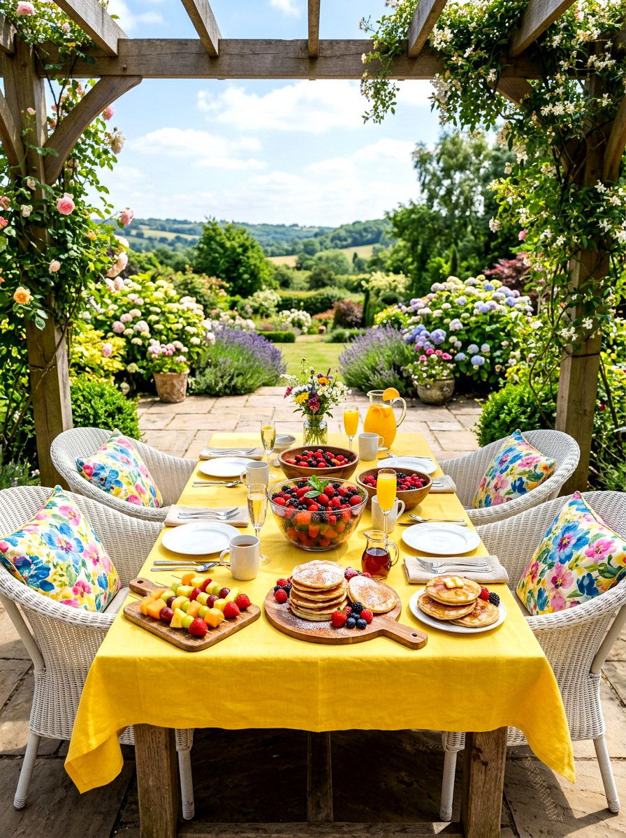 Mixed Berry Brunch Table - 30 berry table summer ideas
