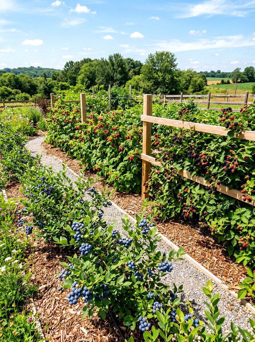 Mixed Berry Garden - 30 blueberry garden ideas