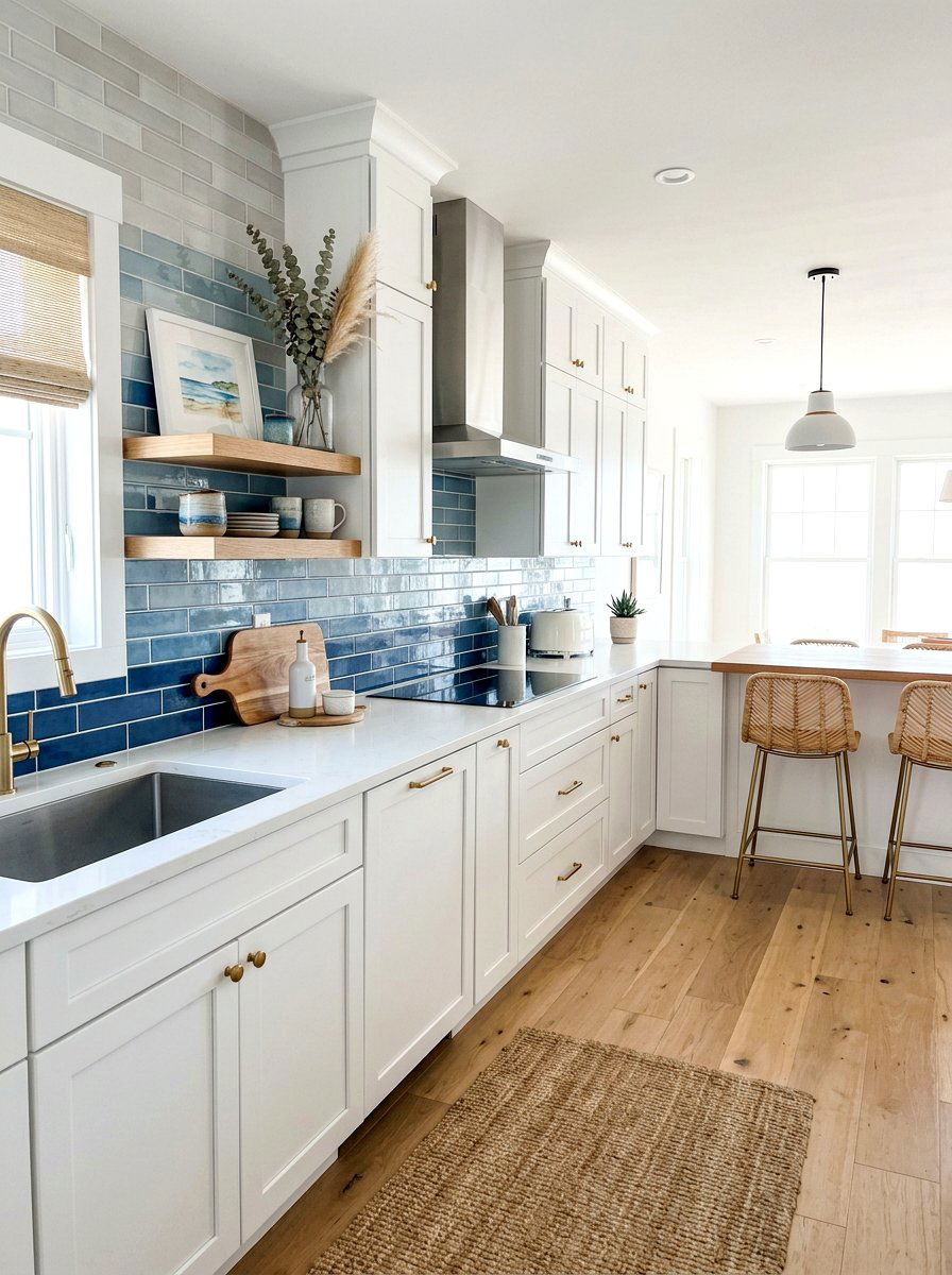 Mixed Color Subway Tile Kitchen - 30 subway tile kitchen ideas