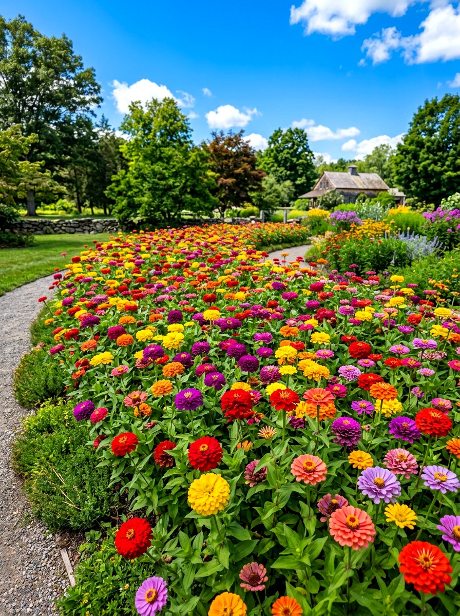 30 Zinnia Border Ideas for Colorful Blooms That Last Long