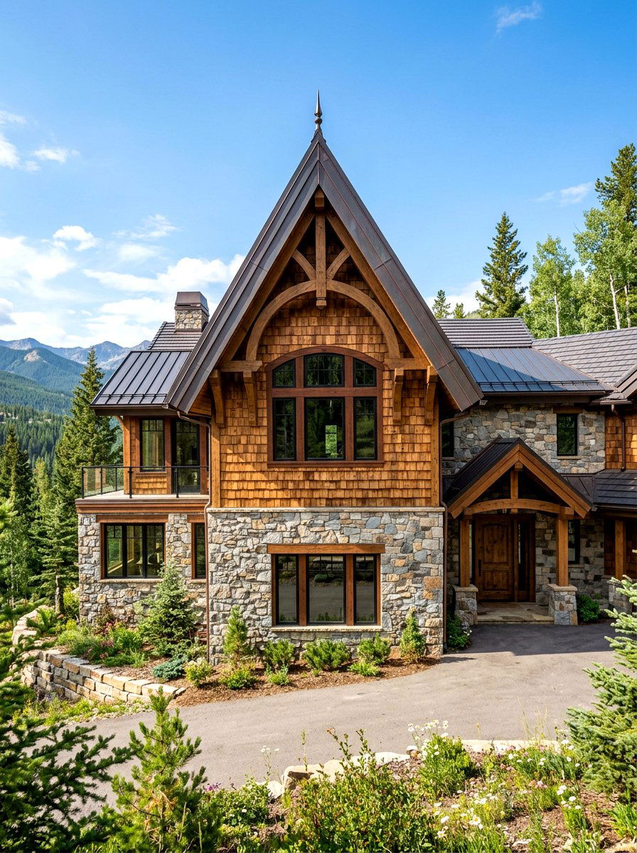 Mixed Material Exterior - 30 gable accent ideas