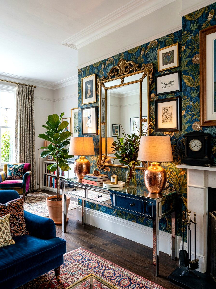 Mixed Metal Accents - 30 maximalist decor ideas