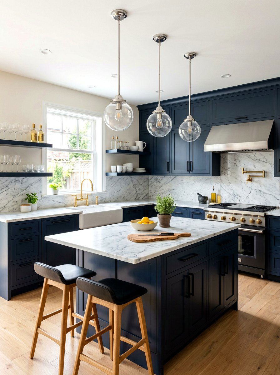 Mixed Metal Fixtures - 30 eclectic kitchen ideas