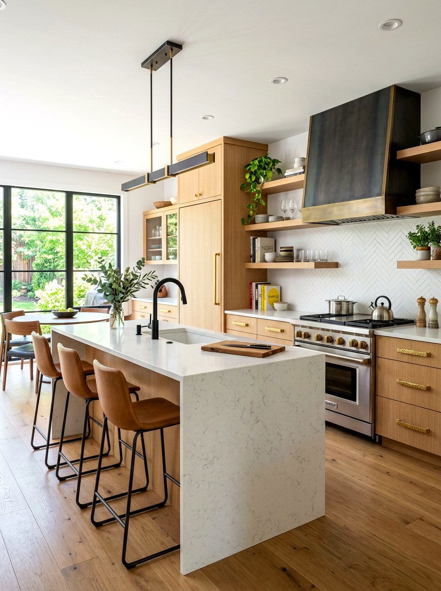 Mixed Metal Kitchen - 30 California casual kitchen ideas